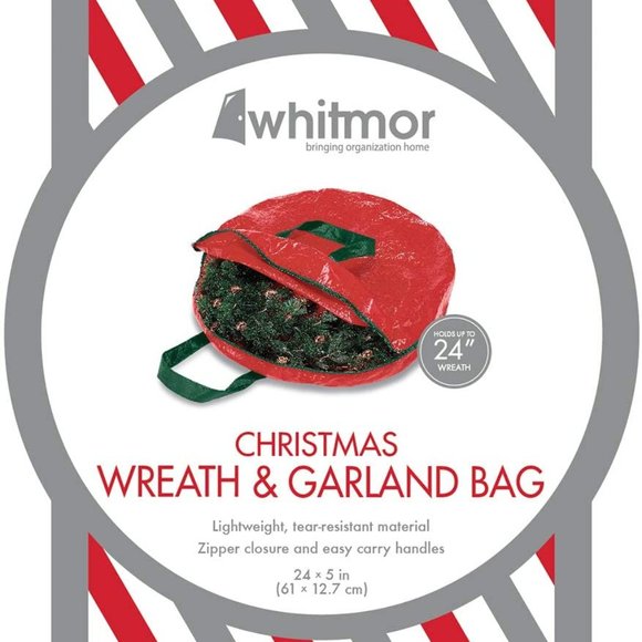 Whitmor 6129-5349 Christmas Wreath and Garland Storage Bag - Picture 2 of 2